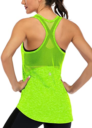 Fihapyli Women's Sleeveless Gym Fitness Workout Clothes for Women Summer  Top Active Shirts Yoga Racerback Tank Tops, White, Large : :  Clothing & Accessories