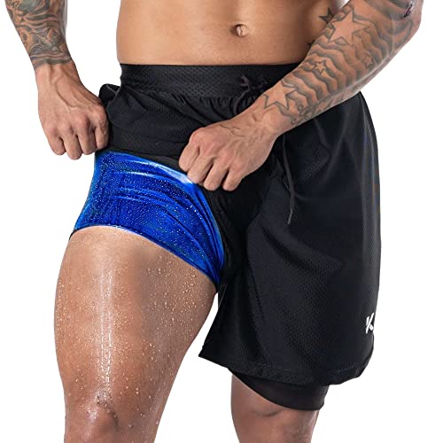 Kewlioo Men's Sauna Shorts - Heat Trapping 2-in-1 Double Layer - Sauna –  Retail Shop Stop