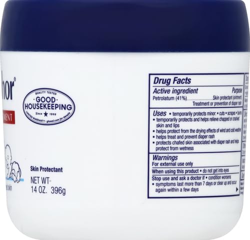 Aquaphor Baby Healing Ointment for Diaper Rash and More, 7 OZ | Baby Skin Protectant with Petrolatum for Chapped or Dry Skin, Drool Rash and Diaper Rash, Hypoallergenic, Fragrance Free