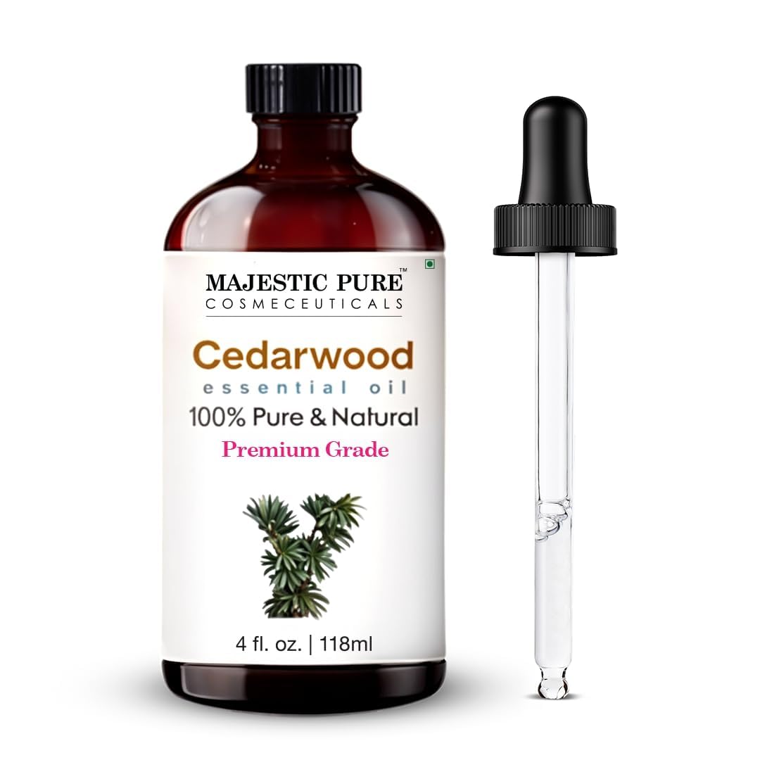 Majestic Pure Peppermint Essential Oil for Diffuser - 4 Fl Oz | 100% Natural Essentials Oils for Aromatherapy, Massage, Steam inhalation, Air Freshing, Soap and Candle Making