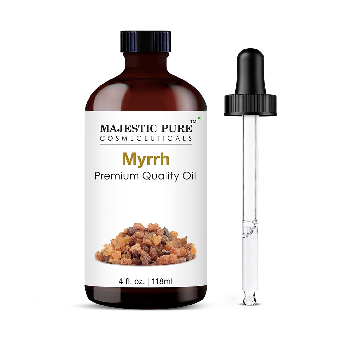 Majestic Pure Peppermint Essential Oil for Diffuser - 4 Fl Oz | 100% Natural Essentials Oils for Aromatherapy, Massage, Steam inhalation, Air Freshing, Soap and Candle Making