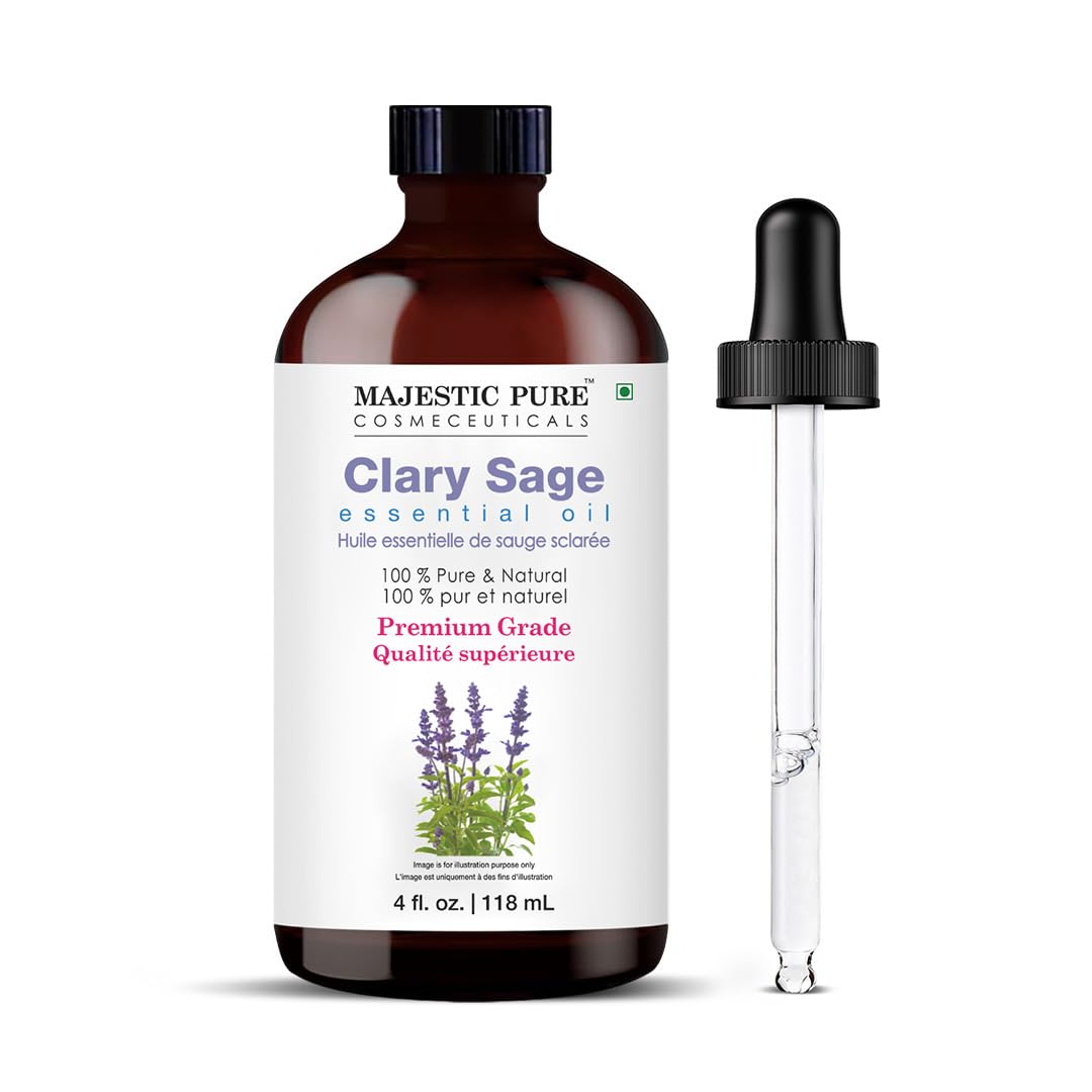 Majestic Pure Peppermint Essential Oil for Diffuser - 4 Fl Oz | 100% Natural Essentials Oils for Aromatherapy, Massage, Steam inhalation, Air Freshing, Soap and Candle Making