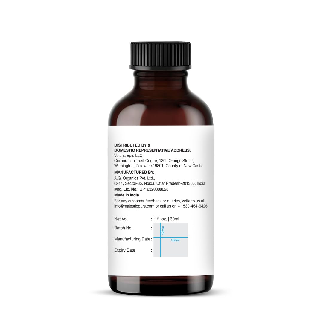 Majestic Pure Peppermint Essential Oil for Diffuser - 4 Fl Oz | 100% Natural Essentials Oils for Aromatherapy, Massage, Steam inhalation, Air Freshing, Soap and Candle Making