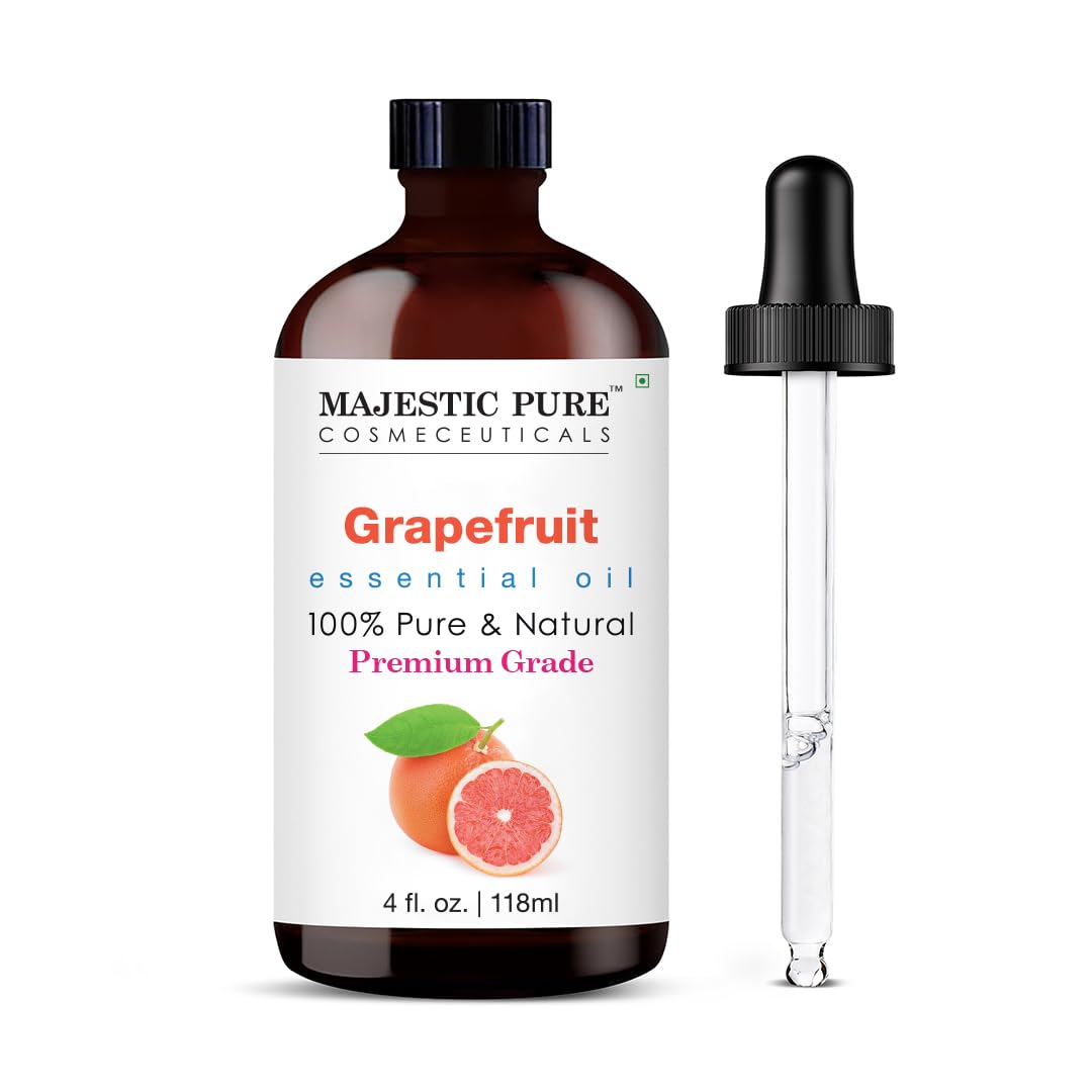 Majestic Pure Peppermint Essential Oil for Diffuser - 4 Fl Oz | 100% Natural Essentials Oils for Aromatherapy, Massage, Steam inhalation, Air Freshing, Soap and Candle Making