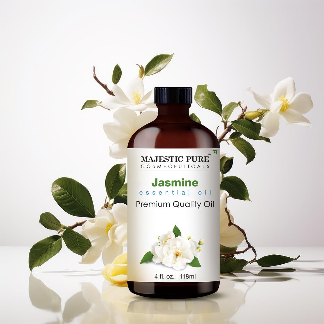 Majestic Pure Peppermint Essential Oil for Diffuser - 4 Fl Oz | 100% Natural Essentials Oils for Aromatherapy, Massage, Steam inhalation, Air Freshing, Soap and Candle Making