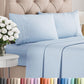 Queen Size 4 Piece Sheet Set - Comfy Breathable & Cooling Sheets - White