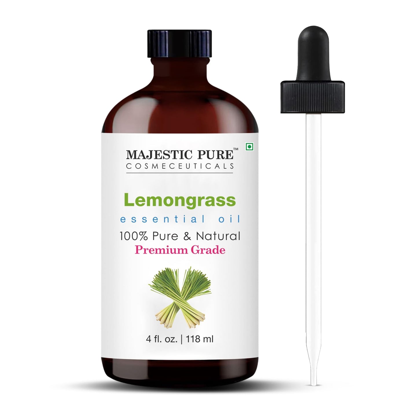 Majestic Pure Peppermint Essential Oil for Diffuser - 4 Fl Oz | 100% Natural Essentials Oils for Aromatherapy, Massage, Steam inhalation, Air Freshing, Soap and Candle Making
