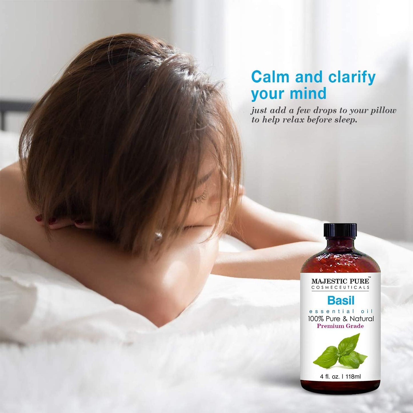 Majestic Pure Peppermint Essential Oil for Diffuser - 4 Fl Oz | 100% Natural Essentials Oils for Aromatherapy, Massage, Steam inhalation, Air Freshing, Soap and Candle Making