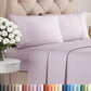 Queen Size 4 Piece Sheet Set - Comfy Breathable & Cooling Sheets - White