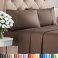 Queen Size 4 Piece Sheet Set - Comfy Breathable & Cooling Sheets - White