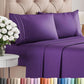 Queen Size 4 Piece Sheet Set - Comfy Breathable & Cooling Sheets - White