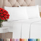 Queen Size 4 Piece Sheet Set - Comfy Breathable & Cooling Sheets - White