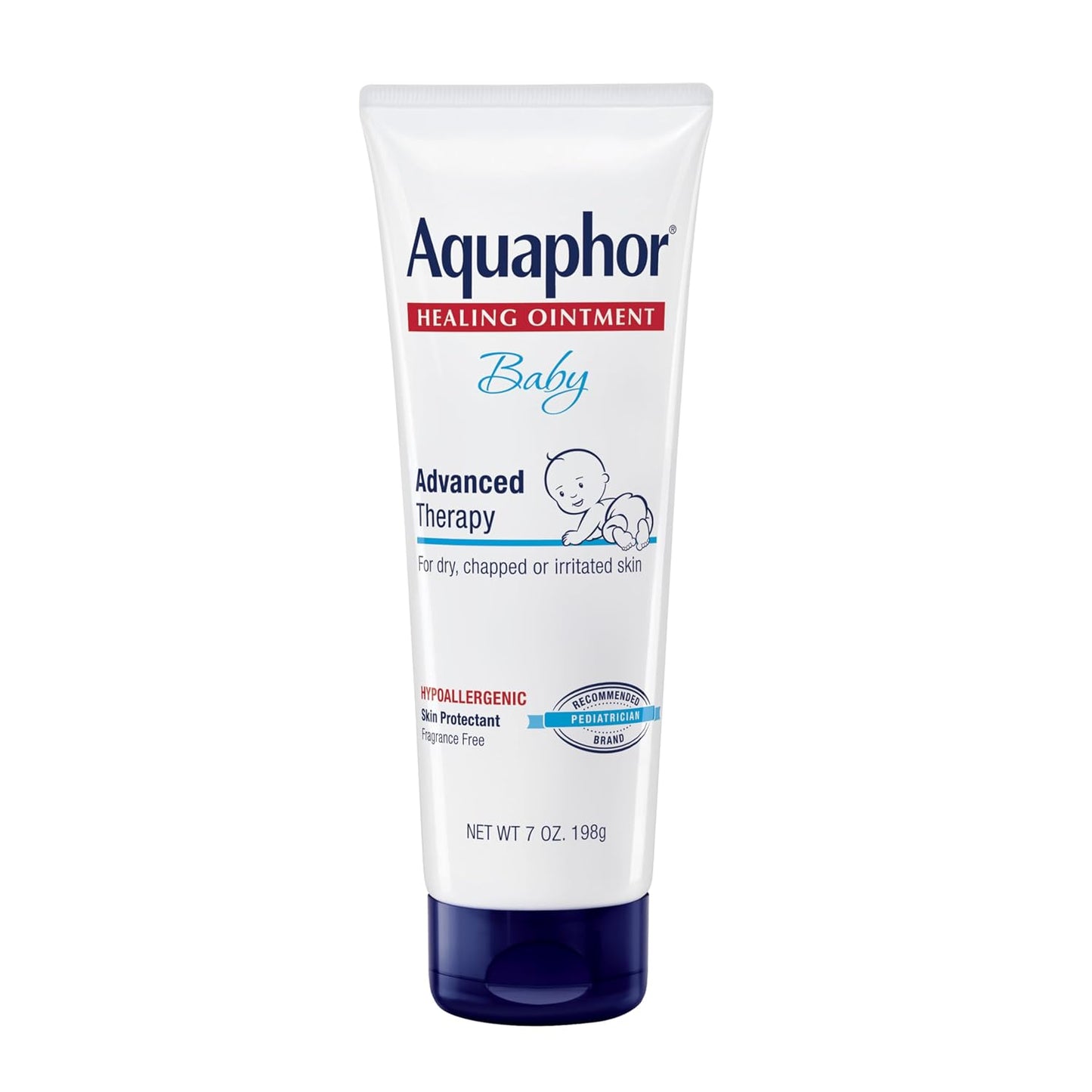 Aquaphor Baby Healing Ointment for Diaper Rash and More, 7 OZ | Baby Skin Protectant with Petrolatum for Chapped or Dry Skin, Drool Rash and Diaper Rash, Hypoallergenic, Fragrance Free