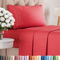 Queen Size 4 Piece Sheet Set - Comfy Breathable & Cooling Sheets - White