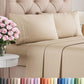 Queen Size 4 Piece Sheet Set - Comfy Breathable & Cooling Sheets - White