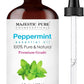 Majestic Pure Peppermint Essential Oil for Diffuser - 4 Fl Oz | 100% Natural Essentials Oils for Aromatherapy, Massage, Steam inhalation, Air Freshing, Soap and Candle Making