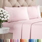 Queen Size 4 Piece Sheet Set - Comfy Breathable & Cooling Sheets - White