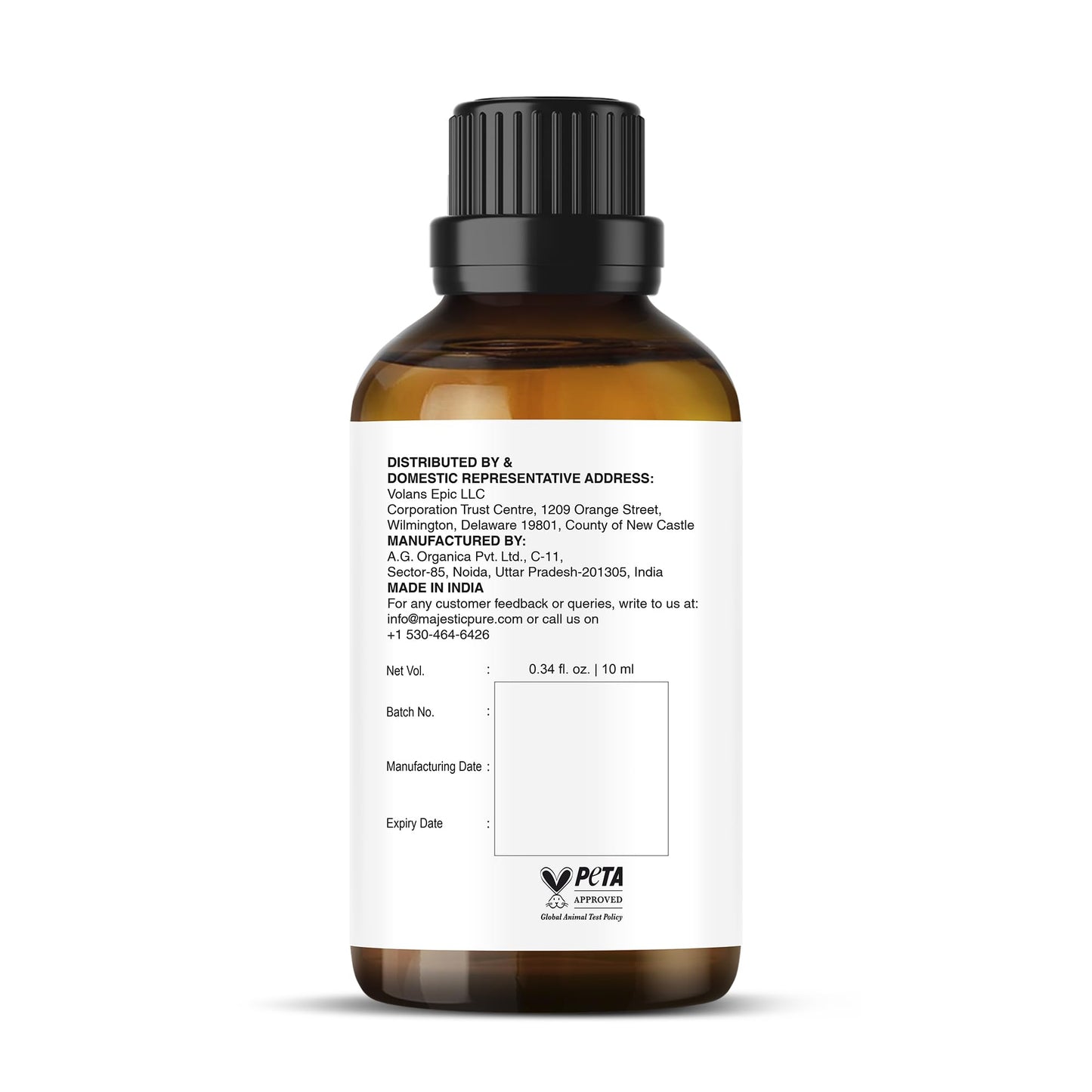 Majestic Pure Peppermint Essential Oil for Diffuser - 4 Fl Oz | 100% Natural Essentials Oils for Aromatherapy, Massage, Steam inhalation, Air Freshing, Soap and Candle Making