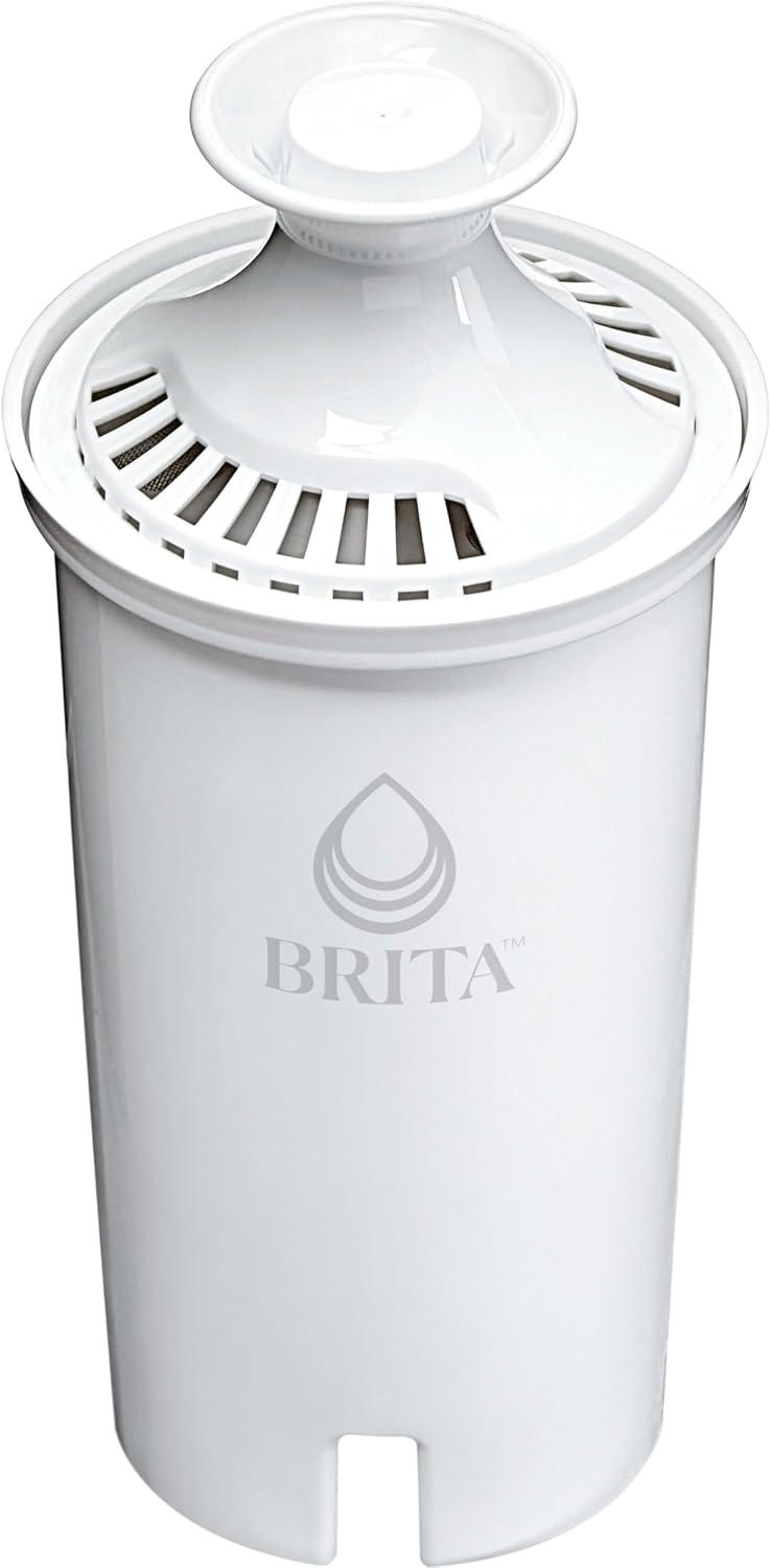 Brita Standard Replacement Filter, Reduces Contaminants while keeping healthy minerals, Certified by WQA to reduce Chlorine for improved taste, Made without BPA, Replace after 151 litres, 1 Count