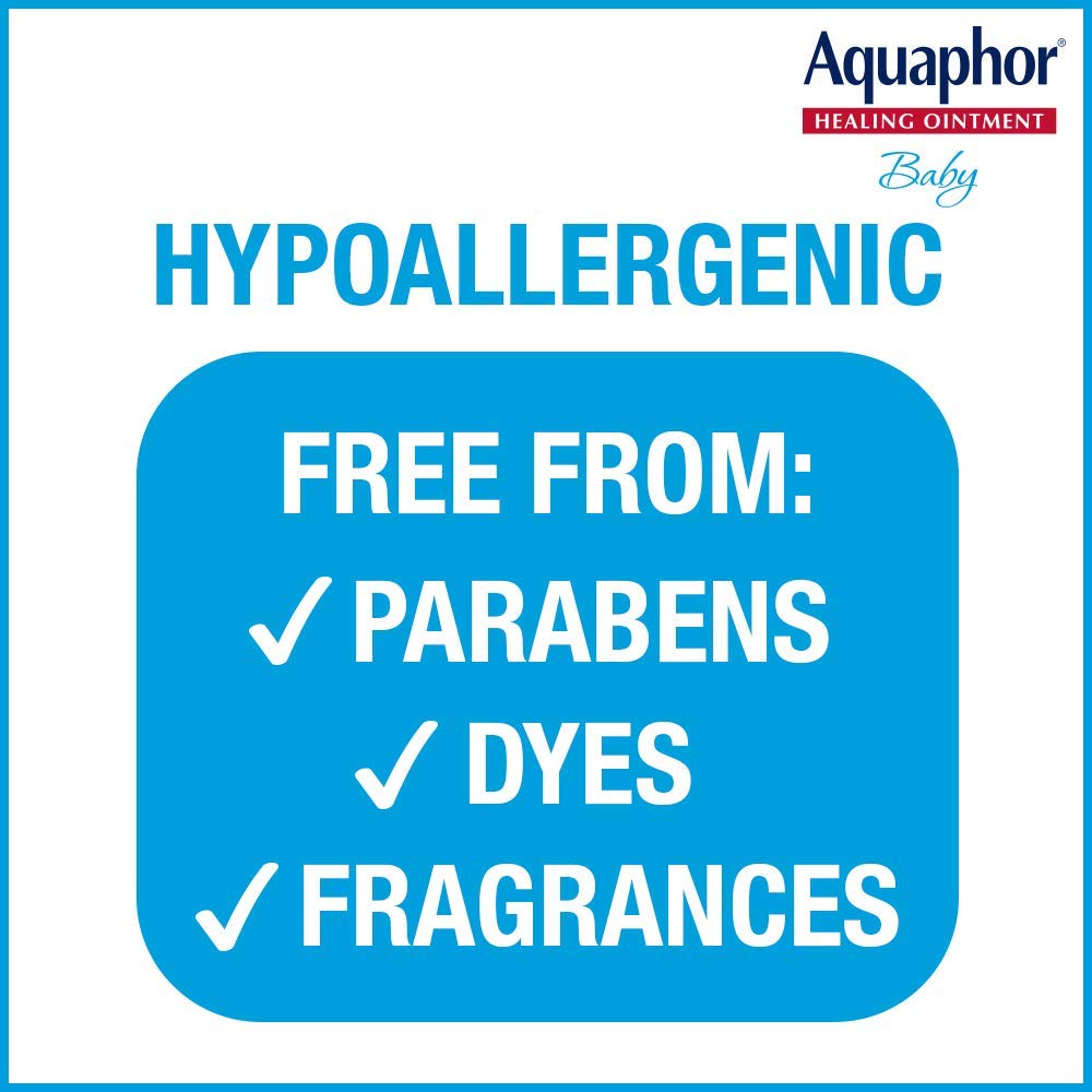 Aquaphor Baby Healing Ointment for Diaper Rash and More, 7 OZ | Baby Skin Protectant with Petrolatum for Chapped or Dry Skin, Drool Rash and Diaper Rash, Hypoallergenic, Fragrance Free