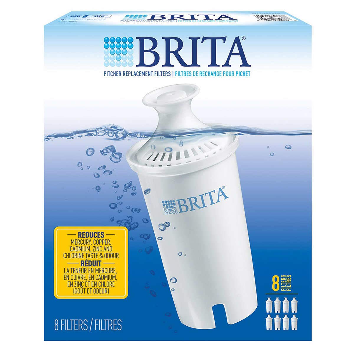 Brita Replacement Filters For Pitchers And Dispensers Plastic Nsf Potable Water Filter