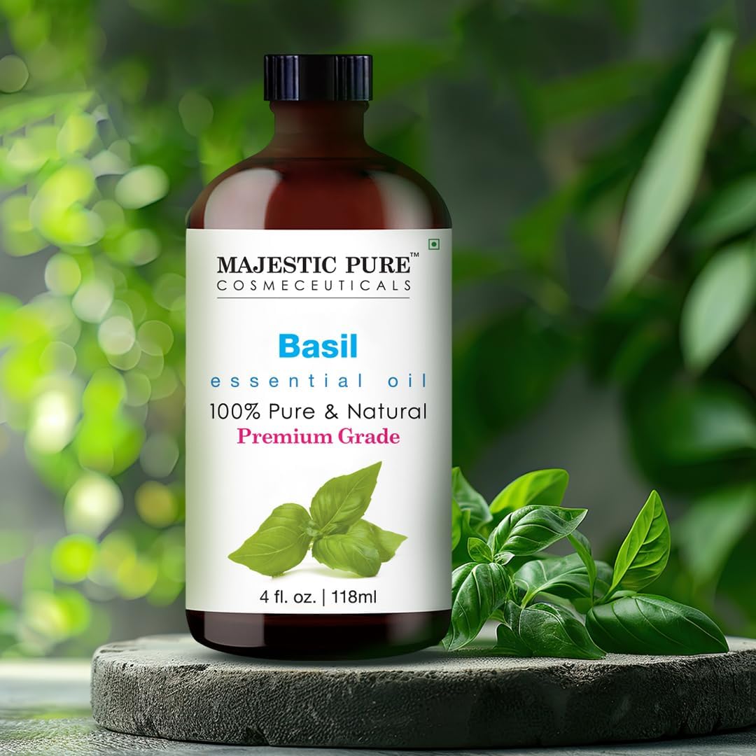 Majestic Pure Peppermint Essential Oil for Diffuser - 4 Fl Oz | 100% Natural Essentials Oils for Aromatherapy, Massage, Steam inhalation, Air Freshing, Soap and Candle Making