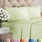 Queen Size 4 Piece Sheet Set - Comfy Breathable & Cooling Sheets - White