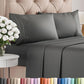 Queen Size 4 Piece Sheet Set - Comfy Breathable & Cooling Sheets - White