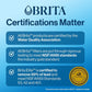 Brita Standard Replacement Filter, Reduces Contaminants while keeping healthy minerals, Certified by WQA to reduce Chlorine for improved taste, Made without BPA, Replace after 151 litres, 1 Count