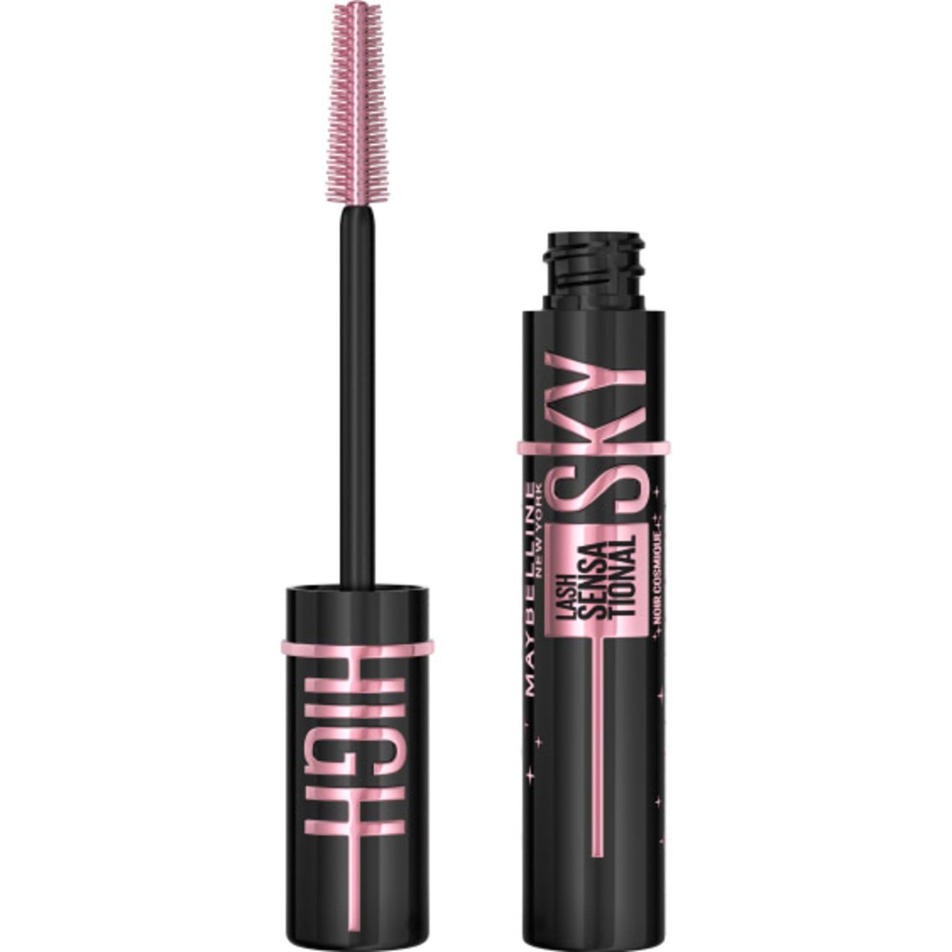 Maybelline New York Lash Sensational Sky High Washable Eyelash Mascara Makeup, Volumizing, Lengthening, Defining, Curling, Multiplying, Buildable Formula, Very Black, 7.2 ml