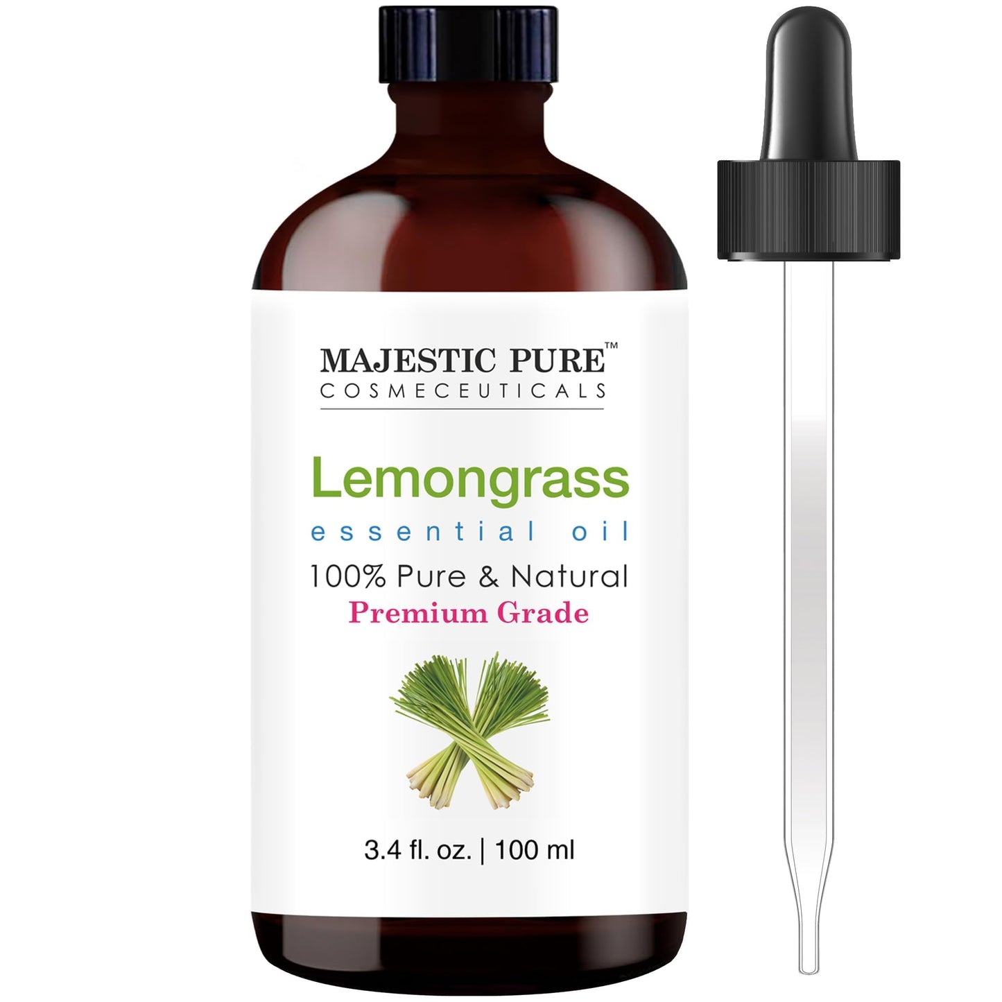 Majestic Pure Peppermint Essential Oil for Diffuser - 4 Fl Oz | 100% Natural Essentials Oils for Aromatherapy, Massage, Steam inhalation, Air Freshing, Soap and Candle Making