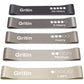 Gritin Resistance Bands, Set of 5 Skin-Friendly Resistance Exercise Band | 5 Different Strength Levels Fitness Bands - Travel Carrying Case Included - Ideal for Home, Gym, Yoga, Training
