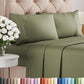 Queen Size 4 Piece Sheet Set - Comfy Breathable & Cooling Sheets - White