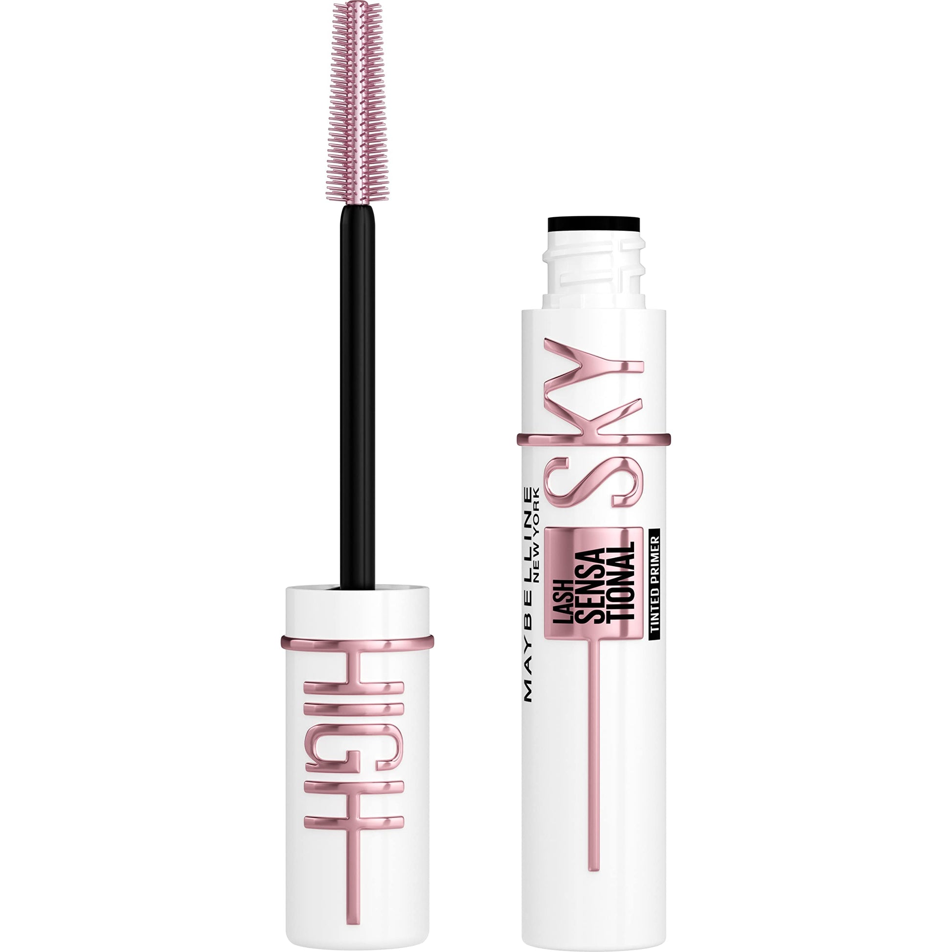 Maybelline New York Lash Sensational Sky High Washable Eyelash Mascara Makeup, Volumizing, Lengthening, Defining, Curling, Multiplying, Buildable Formula, Very Black, 7.2 ml