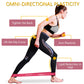 Gritin Resistance Bands, Set of 5 Skin-Friendly Resistance Exercise Band | 5 Different Strength Levels Fitness Bands - Travel Carrying Case Included - Ideal for Home, Gym, Yoga, Training