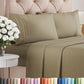 Queen Size 4 Piece Sheet Set - Comfy Breathable & Cooling Sheets - White