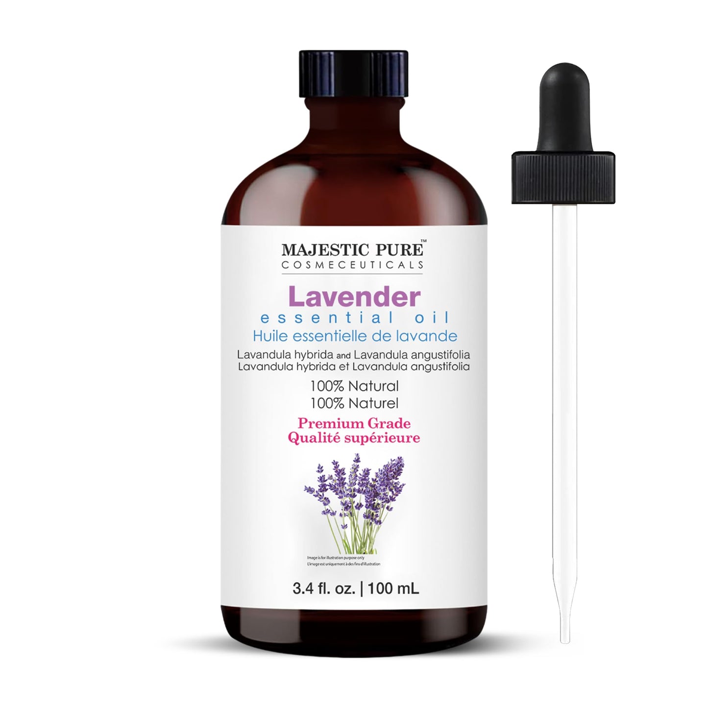 Majestic Pure Peppermint Essential Oil for Diffuser - 4 Fl Oz | 100% Natural Essentials Oils for Aromatherapy, Massage, Steam inhalation, Air Freshing, Soap and Candle Making