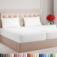 Queen Size 4 Piece Sheet Set - Comfy Breathable & Cooling Sheets - White