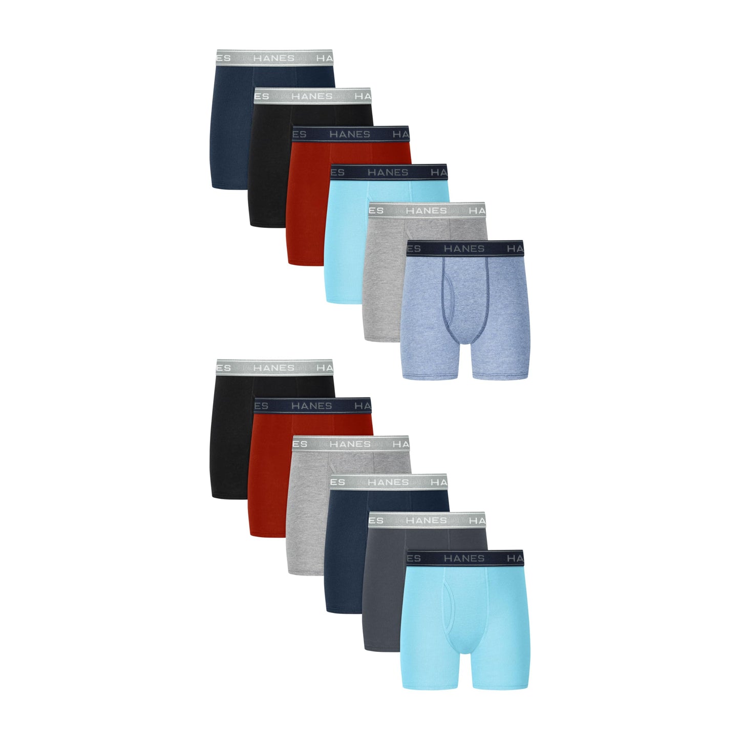 Hanes Boys' Underwear Boxer Briefs Or Briefs Pack, 8 Or 12 Pack, Cotton Stretch Underwear for Boys & Toddler Boys
