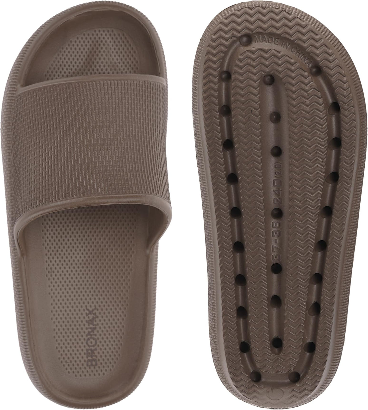 BRONAX Cushioned Thick Sole Pillow Slippers for Women and Men Y10