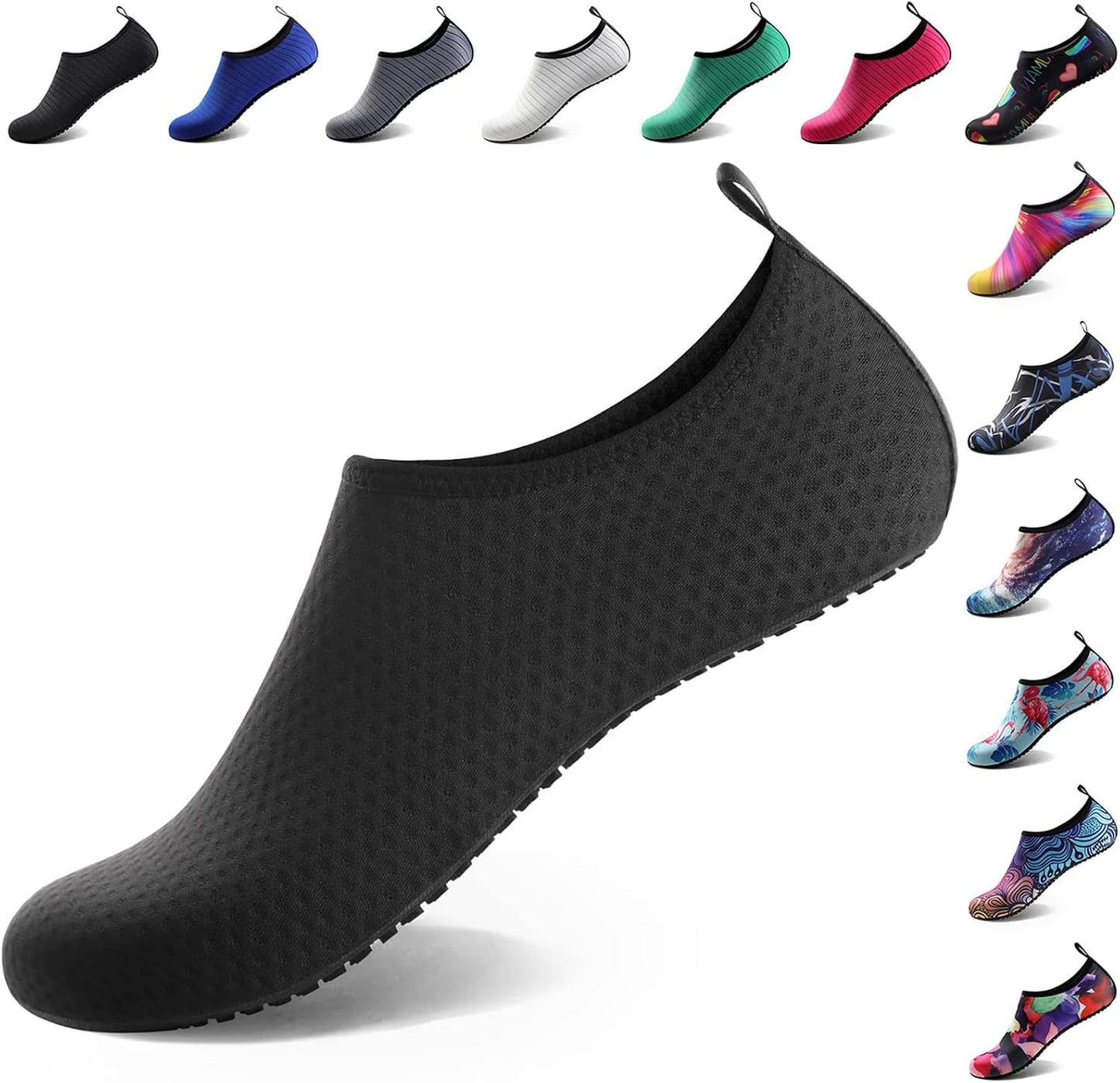Water Shoes for Women Men Quick-Dry Aqua Socks Swim Beach Outfits Barefoot | Yoga Exercise Wear Sport Accessories Pool Camping Must Haves River Hiking Youth Adult