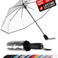 Repel Windproof Travel Umbrella - Compact & Withstands Winds up to 100MPH, Strongest Premium Auto Folding Umbrella for Rain and Sun - Durable, Light & Portable for Women & Men, Fits Backpack & Cars