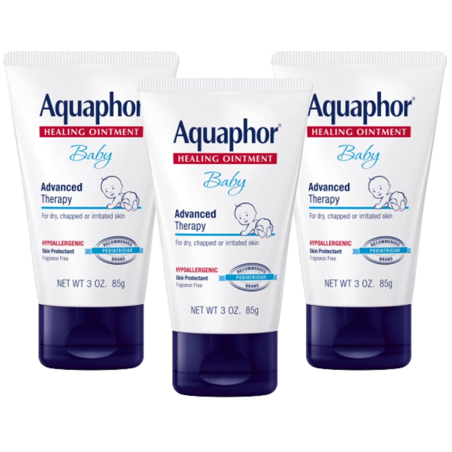 Aquaphor Baby Healing Ointment for Diaper Rash and More, 7 OZ | Baby Skin Protectant with Petrolatum for Chapped or Dry Skin, Drool Rash and Diaper Rash, Hypoallergenic, Fragrance Free