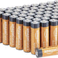 Amazon Basics 48 Pack AA High-Performance Alkaline Batteries, 10-Year Shelf Life, Easy to Open Value Pack