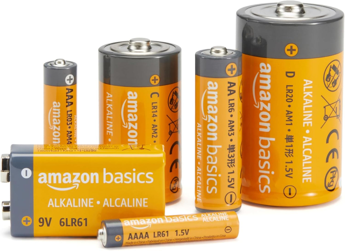 Amazon Basics 48 Pack AA High-Performance Alkaline Batteries, 10-Year Shelf Life, Easy to Open Value Pack