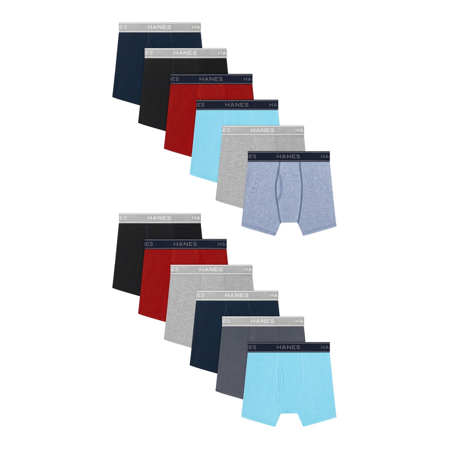 Hanes Boys' Underwear Boxer Briefs Or Briefs Pack, 8 Or 12 Pack, Cotton Stretch Underwear for Boys & Toddler Boys