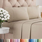 Queen Size 4 Piece Sheet Set - Comfy Breathable & Cooling Sheets - White