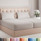 Queen Size 4 Piece Sheet Set - Comfy Breathable & Cooling Sheets - White
