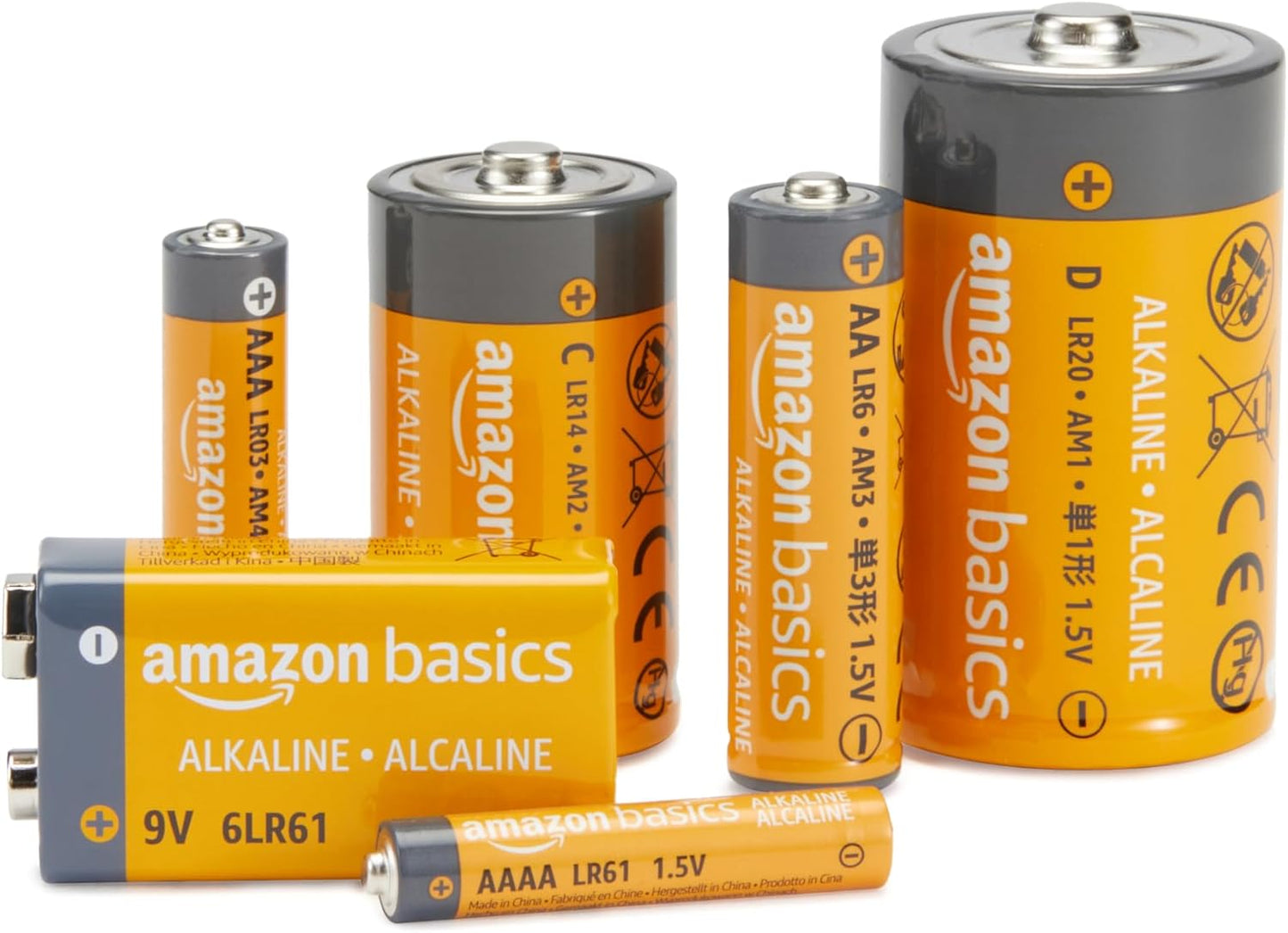 Amazon Basics 48 Pack AA High-Performance Alkaline Batteries, 10-Year Shelf Life, Easy to Open Value Pack