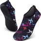 SEEKWAY Water Shoes Quick-Dry Aqua Socks Barefoot Slip-on for Beach Pool Swim River Yoga Lake Surf Women Men Black SK001